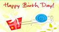 snail mail birthday card,&nbsp;snail mail birthday ecard,&nbsp;cute belated birthday card