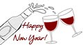 champagne cards,&nbsp;celebration cards,&nbsp;new years celebration card
